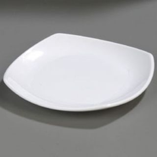 Carlisle 8 Square Dinner Plate   Melamine, White