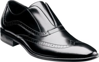 Mens Stacy Adams Harper 24844   Black Leather Wing Tips