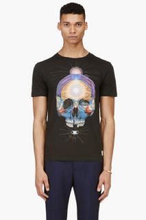 Paul Smith Jeans Black Skull Graphic T_shirt