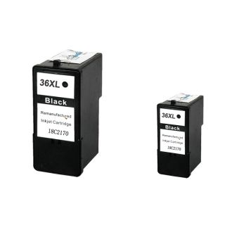 Lexmark 36xl Black Ink Cartridge (remanufactured) (pack Of 2)