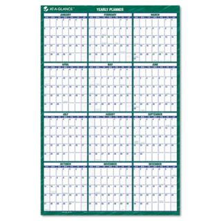 At a Glance Recycled Vertical Erasable Wall Planner