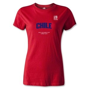 FIFA U 20 World Cup 2013 Womens Chile T Shirt (Red)