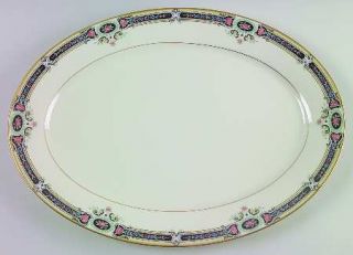 Lenox China Kent Gardens 16 Oval Serving Platter, Fine China Dinnerware   Cosmo