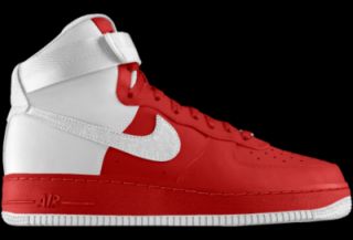 Nike Air Force 1 High iD Custom Mens Shoes   Red