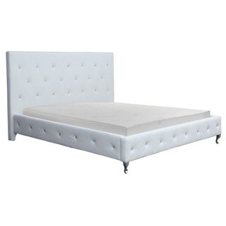 Aloe Vera 8 inch Queen size Memory Foam Mattress And White Frame Set