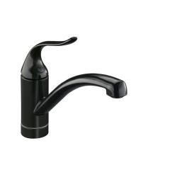 Kohler K 15075 p 7 Black Coralais Decorator Kitchen Sink Faucet With Lever Handle