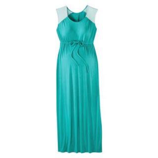 Liz Lange for Target Maternity Cap Sleeve Maxi Dress   Gem Blue/Aqua XL