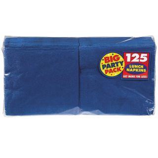 Bright Royal Blue Big Party Pack   Lunch Napkins