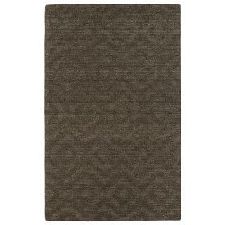 Trends Chocolate Brown Phoenix Wool Rug (96x136)