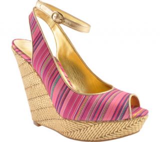 Womens Nine West Karmic 2   Pink Multi/Gold Fabric Shoes