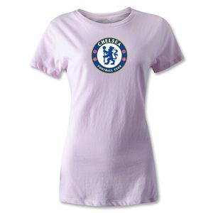 hidden Chelsea Crest Womens T Shirt (Pink)