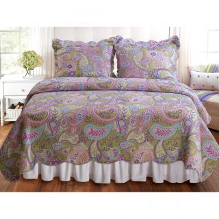 Portia Paisley 3 piece Quilt Set