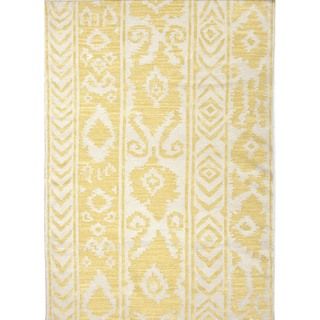 Flat Weave Tribal Gold/ Yellow Wool Accent Rug (2 X 3)