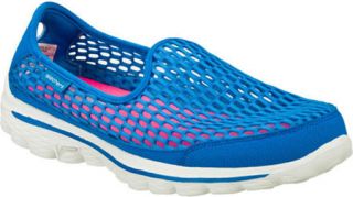 Womens Skechers GOwalk 2 Super Breathe   Blue Casual Shoes