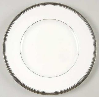 Coalport Elite Platinum Salad Plate, Fine China Dinnerware   Rim Shape, Platinum
