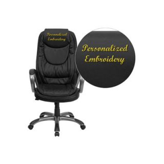 FlashFurniture Personalized High Back Leather Executive Swivel Office Chair C