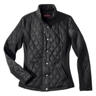 Merona Womens Quilted Puffer Jacket  Black M