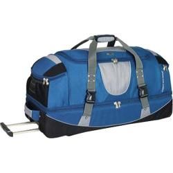 High Sierra 36in Drop Bottom Wheeled Duffel W/ Backpack Straps Blue Yonder/tungsten/black