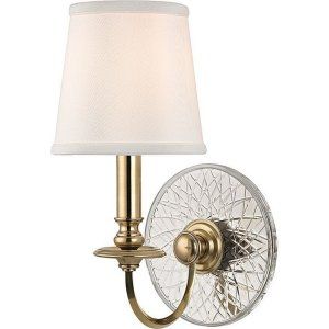 Hudson Valley HV 1881 AGB Yates 1 Light Wall Sconce