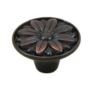 Stone Mill Hardware Mayflower Oil rubbed Bronze Cabinet Knobs (pack Of 5) (ZincDimensions 1.25 inches in diameter x 0.75 inches deep)