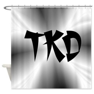  Faux Metallic Silver TKD Shower Curtain  Use code FREECART at Checkout