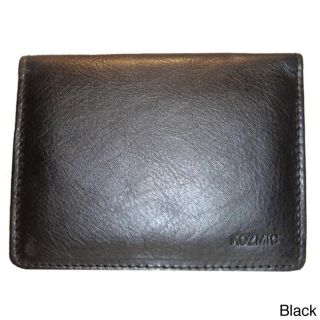 Kozmic Mens Hand crafted Bifold Leather Business Card Holder