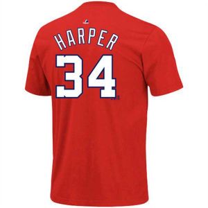 Washington Nationals Bryce Harper Majestic MLB Youth Player Tee