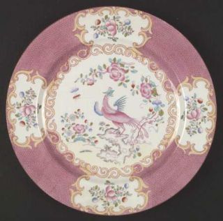 Minton Cockatrice Pink(Smooth,Wreath Backstamp) Dinner Plate, Fine China Dinnerw