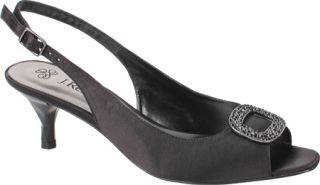Womens J. Renee Classic   Black Satin Ornamented Shoes