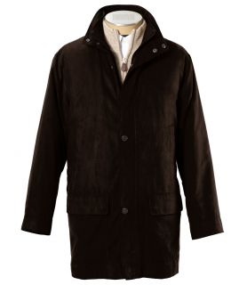 Micro Suede Zip Out Three Quarter Length Jacket JoS. A. Bank