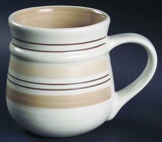 Pfaltzgraff Latte Mug, Fine China Dinnerware   Coffee,Cream,Chocolate Stripes