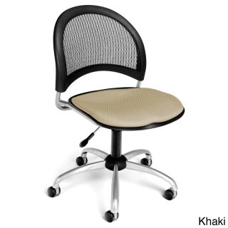 Moon Series Swivel Task Chair (Black, lavender, navy, golden flax, slate, forest greenWeight capacity 250 poundsDimensions 33 37 inches high x 21 inches wide x 23 inches deepSeat dimensions 18 inches high x 17 inches wideBack size 19 inches high x 16 