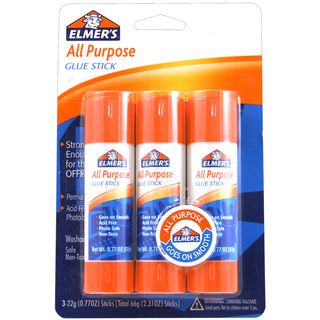 All Purpose Glue Sticks 3/pkg .77oz Each