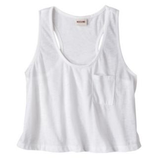 Mossimo Supply Co. Juniors Cropped Tank   Fresh White M(7 9)