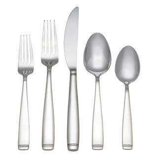 Reed And Barton Silver Bands 45 Piece Flatware Set