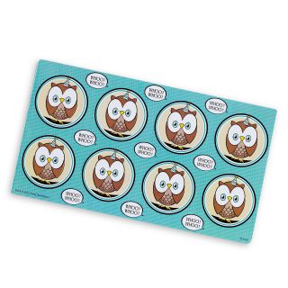 Blue Owl Small Lollipop Sticker Sheet