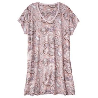 Womens Plus Size Night Gown   Pink Paisley 3 Plus