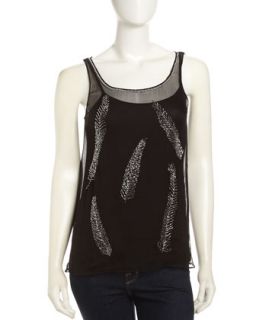 Isabelle Beaded Cami, Black