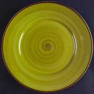 Thomson  Dinner Plate, Fine China Dinnerware   Green/Brown Swirl Backgroun