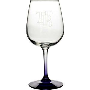 Tampa Bay Rays Boelter Brands Satin Etch Wine Glass