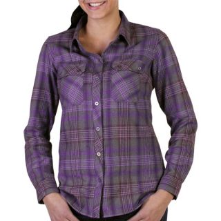 ExOfficio Flyway Flannel Plaid Shirt   Long Sleeve (For Women)   SOUTH PACIFIC (M )