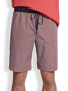 Hanro Night & Day Woven Shorts   Red