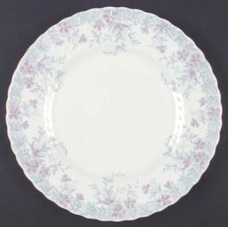 Minton Garden Pinks Pink & Gray Dinner Plate, Fine China Dinnerware   Fife Shape