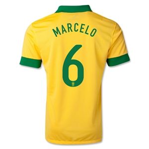 Nike Brazil 2013 MARCELO Home Soccer Jersey