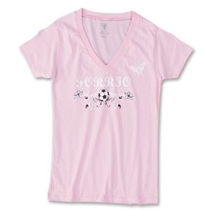 hidden Butterfly Soccer T Shirt (Pink)