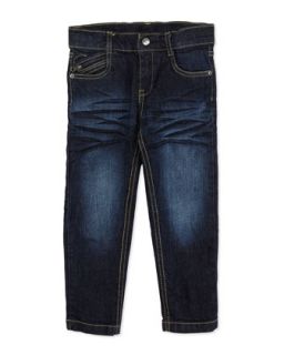 Stretch Denim Jeans, Blue, 4 10