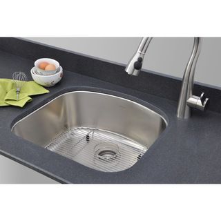 Wells Sinkware 17 Gauge Deck/ 18 Gauge Single Bowl Undermount Stainless Steel Kitchen Sink