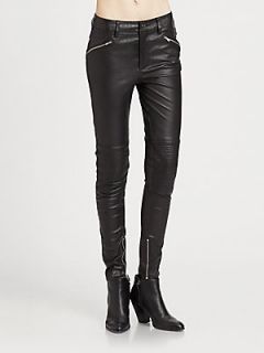 BLK DNM Stretch Leather Pants   Black
