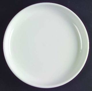 Crate & Barrel Cafeware Ii Salad Plate, Fine China Dinnerware   Culinary,  White