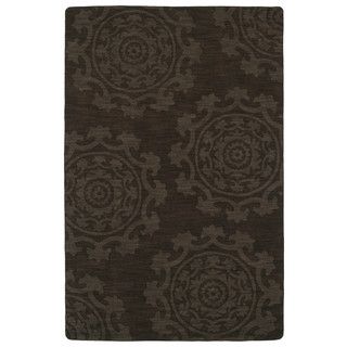 Trends Suzani Chocolate Brown Wool Rug (36 X 56)